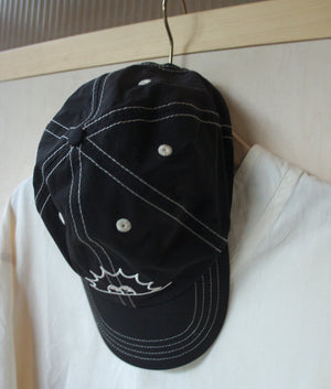 Sunny Cap, Black & Ecru