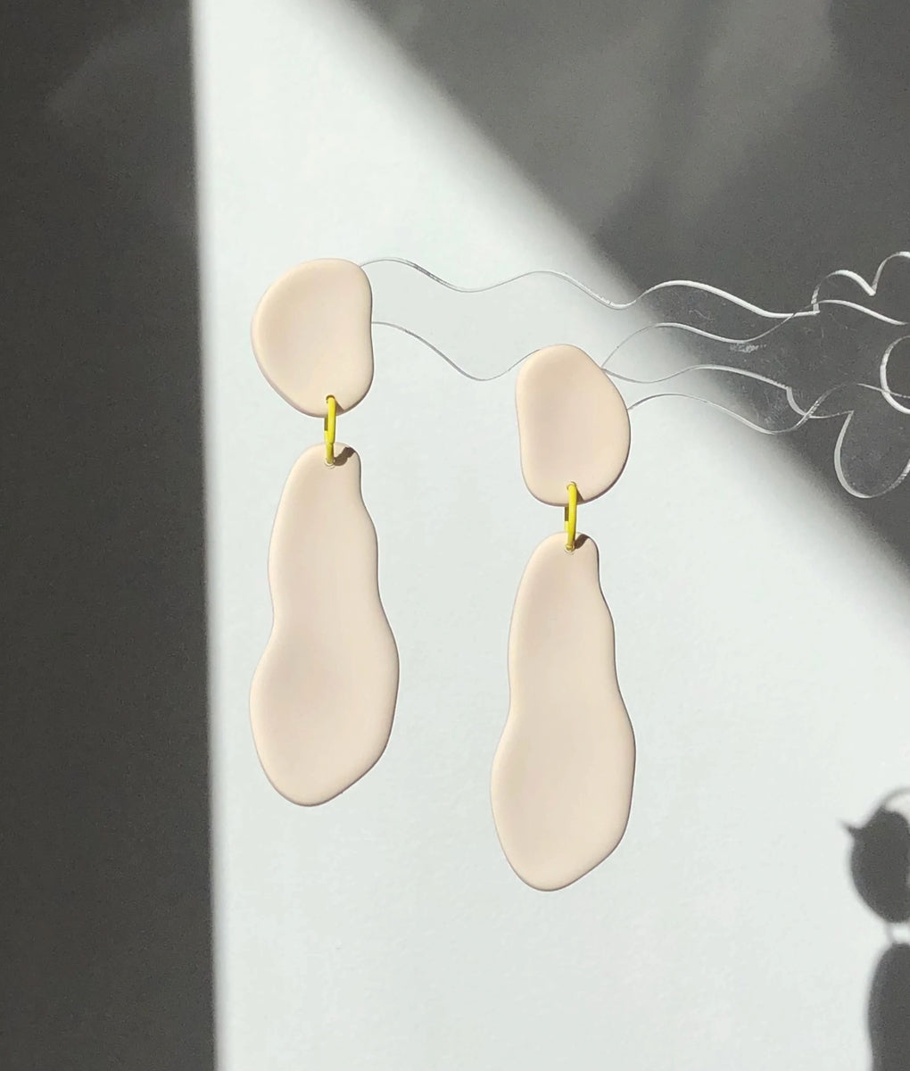 Winter Statement Earrings, Ivory