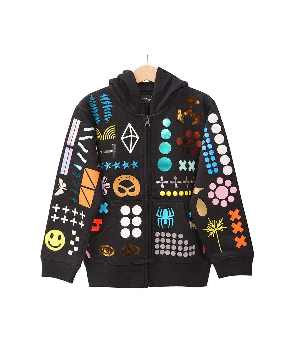Waldraud-Everything-Allover-Zip-Jacket-Kids-Black-01