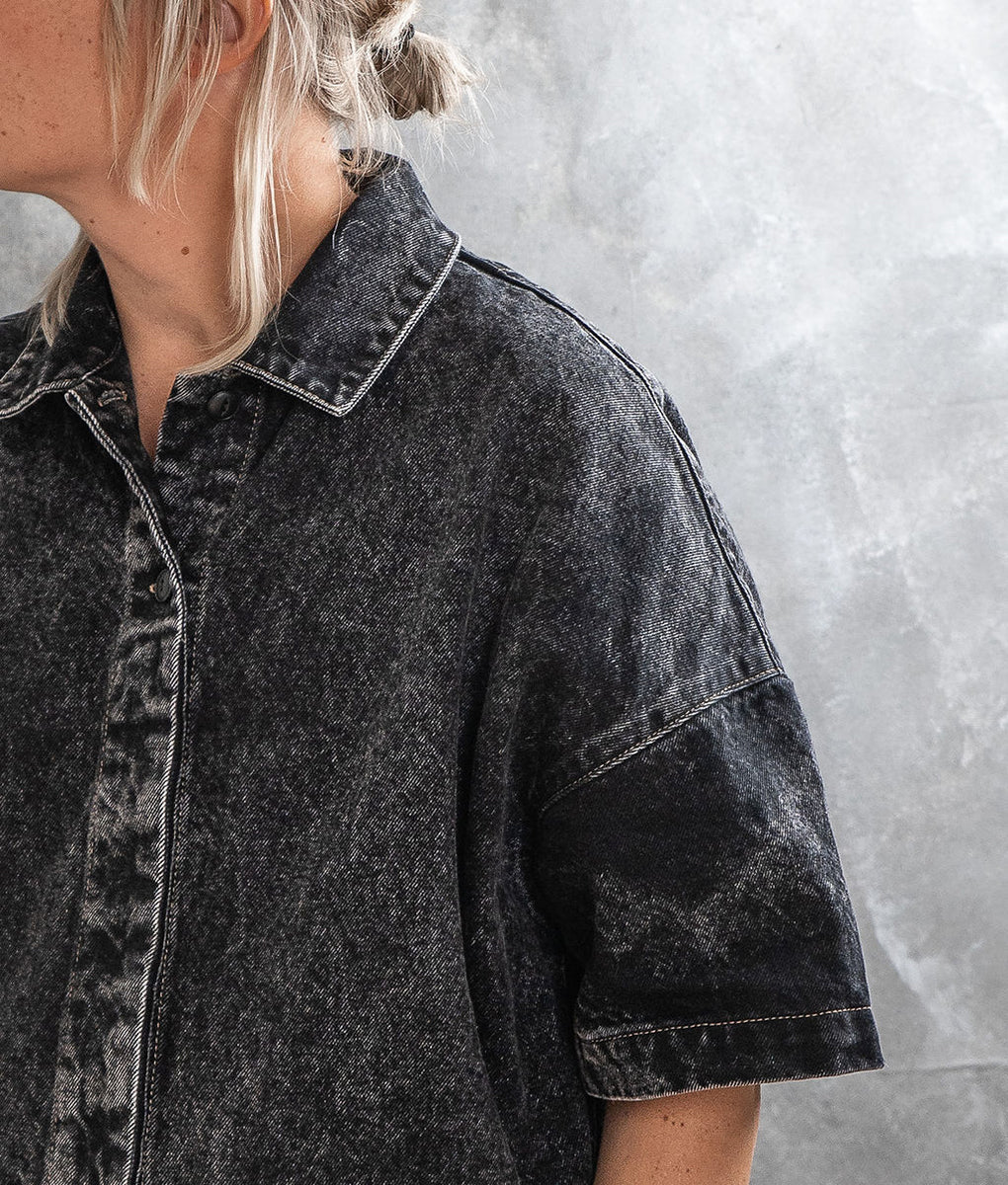 Ladies black shop boiler suit