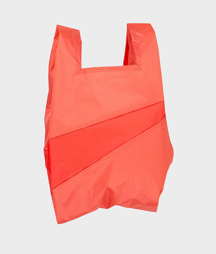 The New Shopping Bag Medium, Salmon & Red Alert