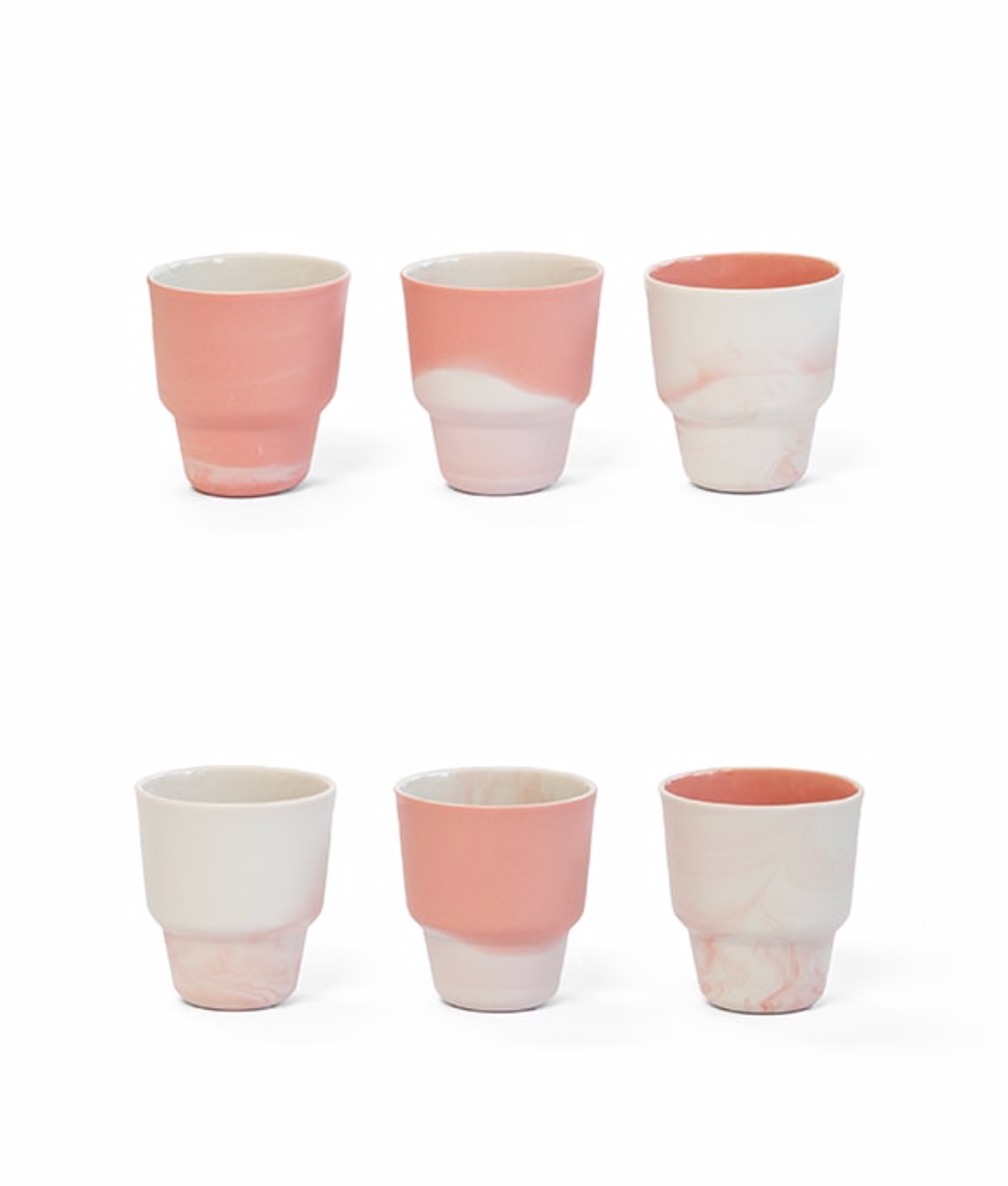 Pigments & Porcelain Espresso Cup, Pink