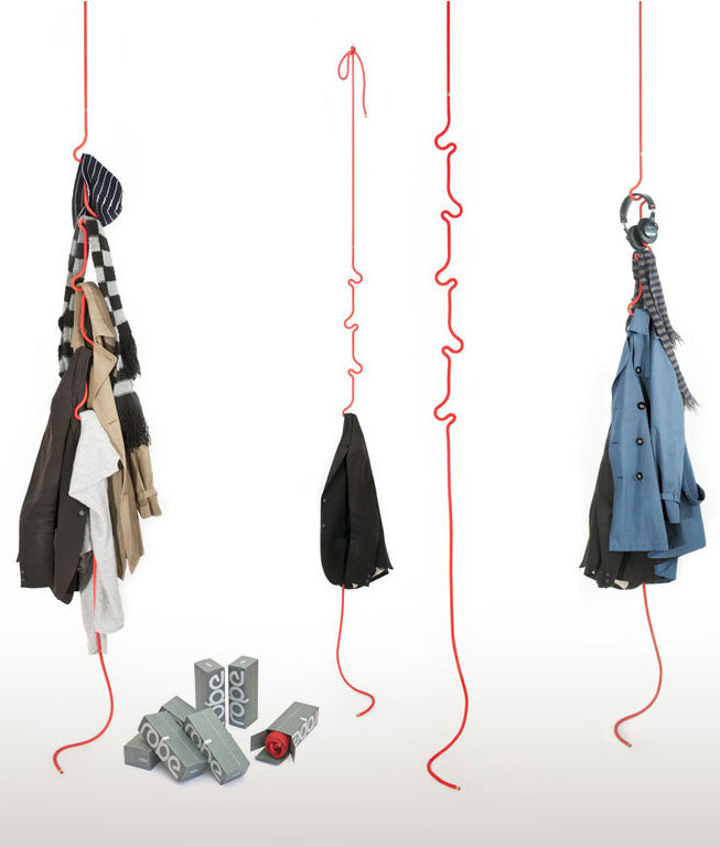 Roberope Coat Rack, Red